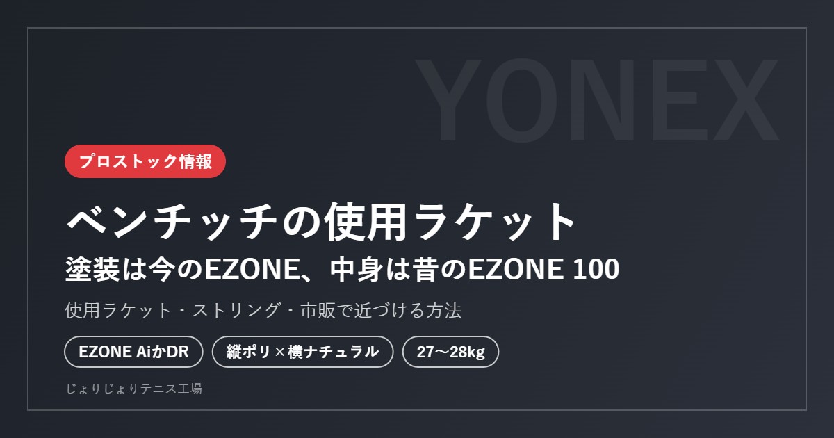 ベンチッチの使用ラケット