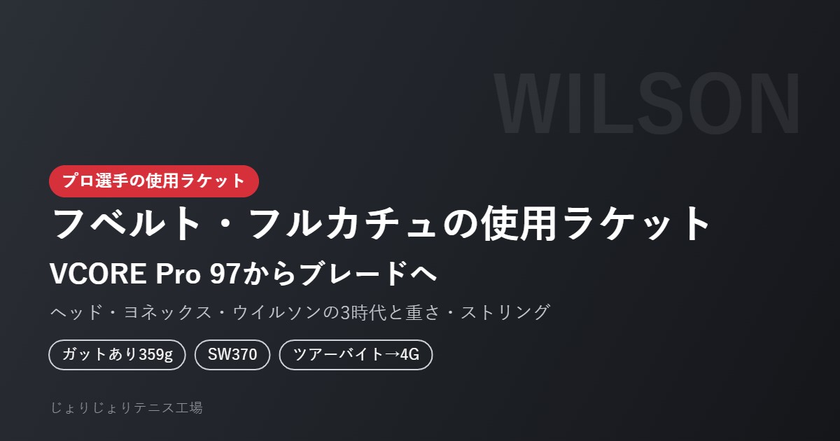 フベルト・フルカチュの使用ラケット