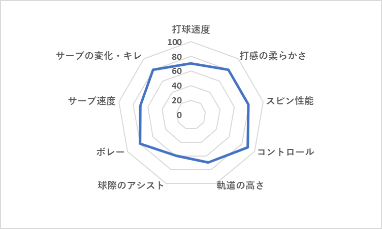 ヘッド グラビティツアー 2025 レーダーチャート